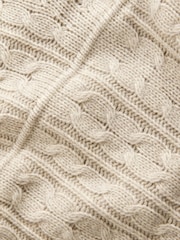 Neutral 100% Lambswool Premium Cable Knitted Jumper - Image 9 of 9