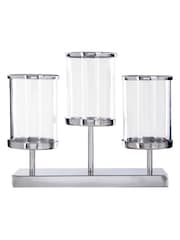 Interiors by Premier Silver Kensington Townhouse 3 Light Candle Holder - Image 1 of 3