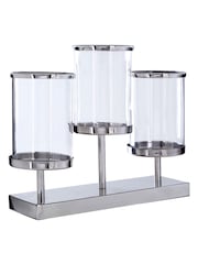 Interiors by Premier Silver Kensington Townhouse 3 Light Candle Holder - Image 2 of 3