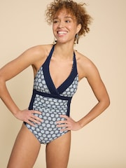 White Stuff Blue Sunshine Reversible Swimsuit - Image 4 of 7