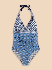 White Stuff Blue Sunshine Reversible Swimsuit - Image 5 of 7