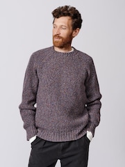 Aubin Markby Twist Purple Crew Jumper - Image 1 of 5