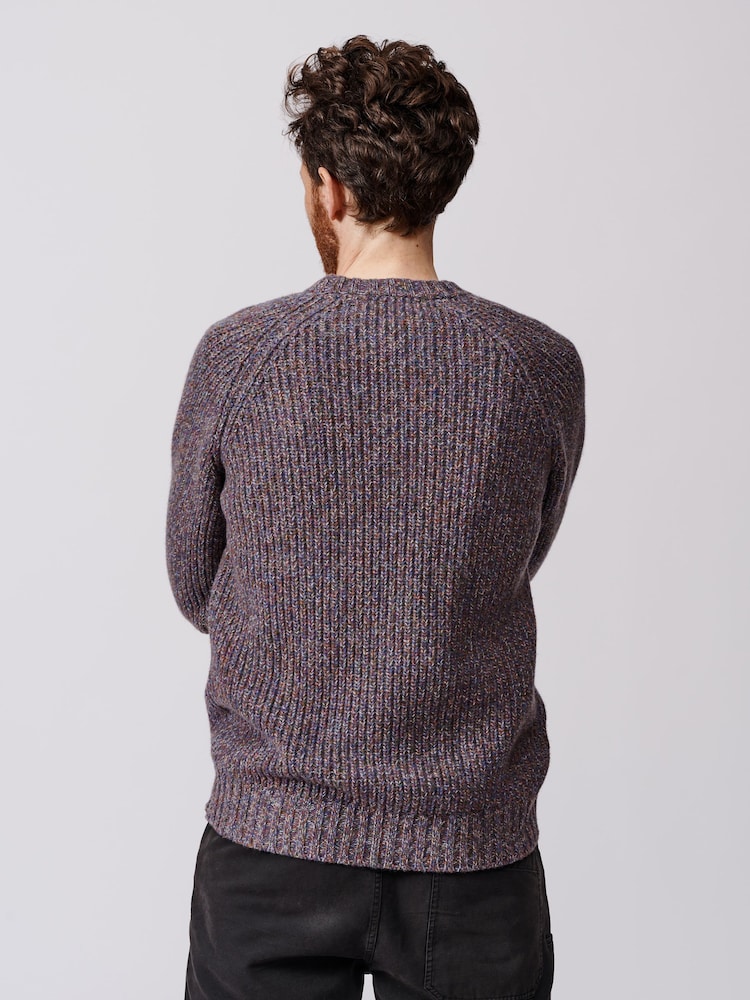 Aubin Markby Twist Purple Crew Jumper - Image 2 of 5