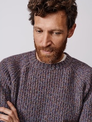 Aubin Markby Twist Purple Crew Jumper - Image 4 of 5