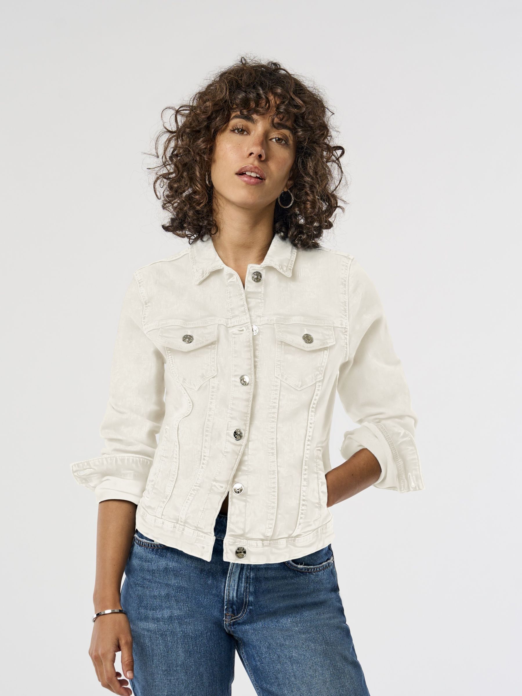 Buy ONLY Cream Denim Jacket from Next USA
