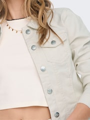 ONLY Cream Denim Jacket - Image 2 of 2