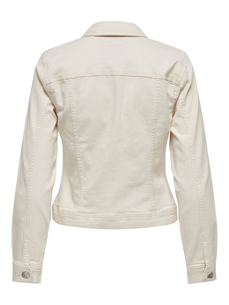 ONLY Cream Denim Jacket - Image 7 of 7 ONLY Cream Denim Jacket - Image 7 of 7