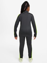 Nike Dark Grey/Volt Kids Dri-FIT Academy23 Football Tracksuit - Image 2 of 4