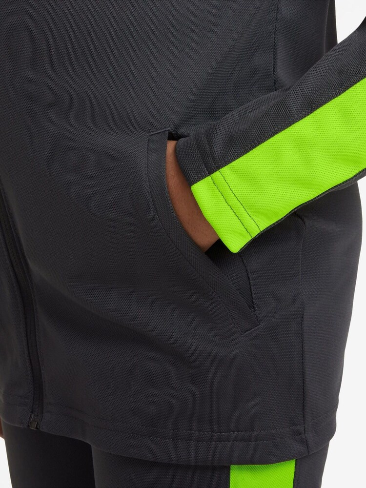 Nike Dark Grey/Volt Kids Dri-FIT Academy23 Football Tracksuit - Image 4 of 4