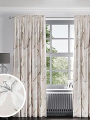 Natural Lily Floral Made to Measure 100% Cotton Curtains - Image 1 of 9