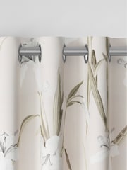 Natural Lily Floral Made to Measure 100% Cotton Curtains - Image 7 of 9