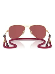Ray-Ban Red Rj9506S Pilot Sunglasses - Image 4 of 6