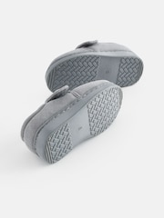 Grey Warm Lined Touch Fastening Slippers - Image 3 of 5