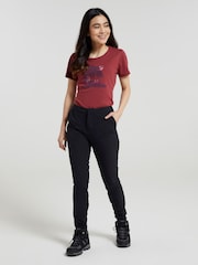 Mountain Warehouse Black Womens 100% Cotton Kesugi Trekking Trousers - Image 4 of 4