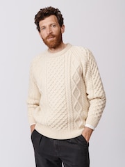 Aubin Aran Wool Jumper - Image 1 of 6
