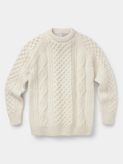 Aubin Aran Wool Jumper - Image 6 of 6
