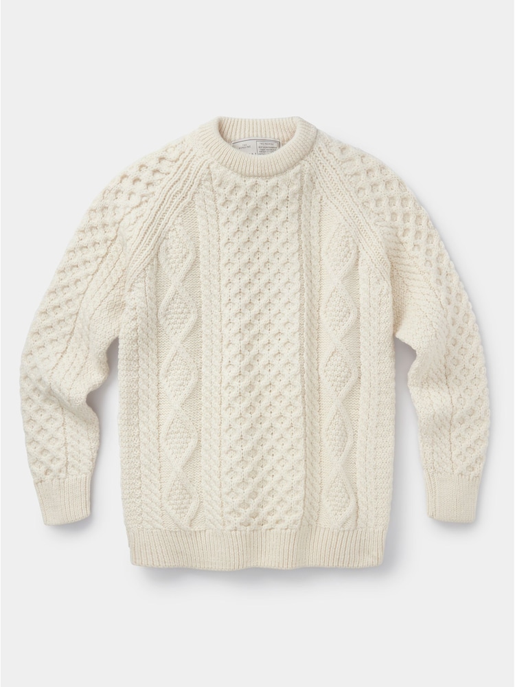 Aubin Aran Wool Jumper - Image 6 of 6