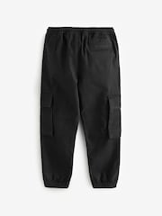 Black Cargo Graffiti Embroidery Trousers (3-16yrs) - Image 7 of 9
