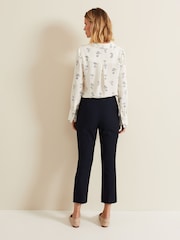 Phase Eight Blue Miah Stretch Capri Trousers - Image 2 of 7