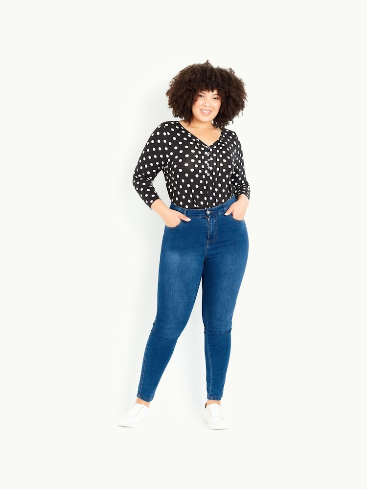Evans Curve Fit Skinny Jeans - Image 1 of 6