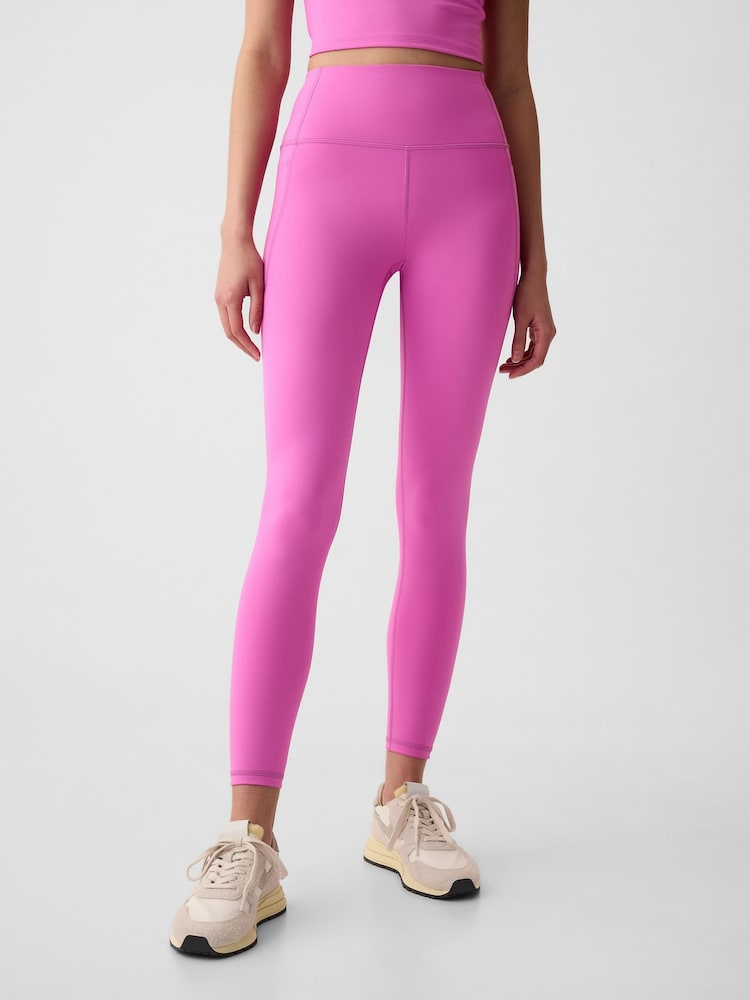 Gap Pink High Waisted Power Stretch Full Length Pocket Leggings - Image 2 of 5