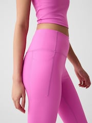 Gap Pink High Waisted Power Stretch Full Length Pocket Leggings - Image 4 of 5