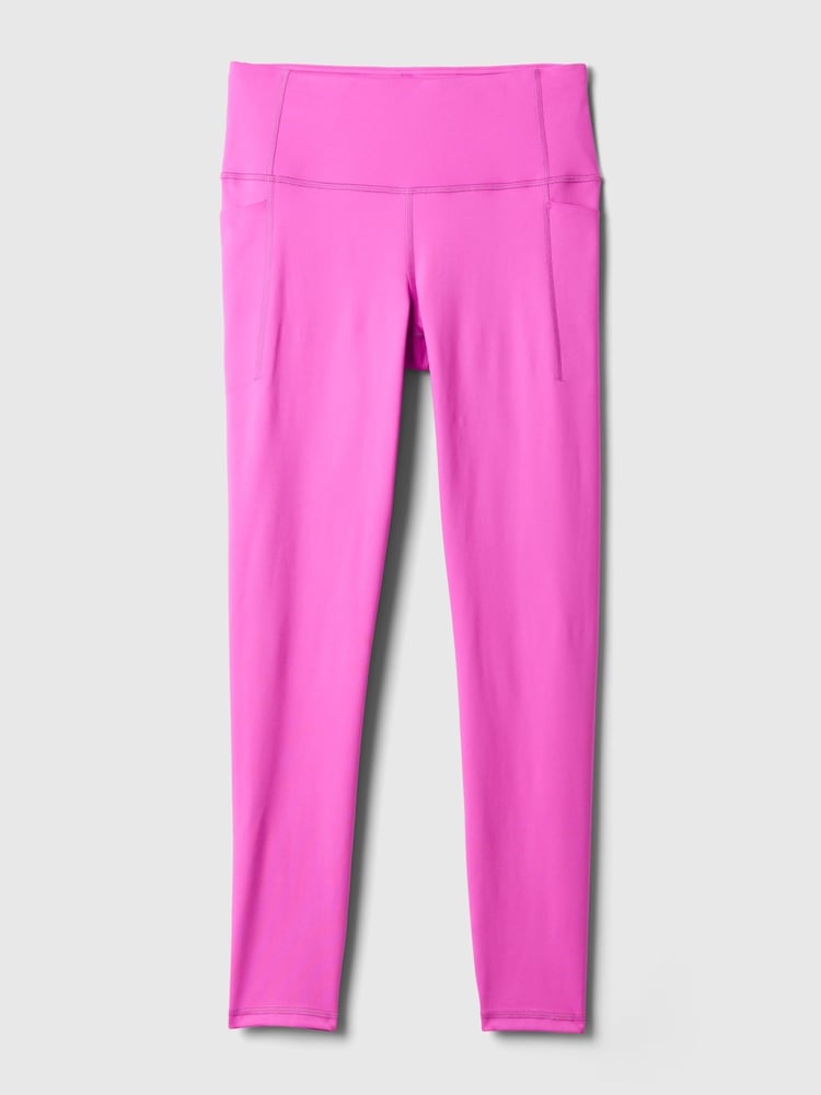 Gap Pink High Waisted Power Stretch Full Length Pocket Leggings - Image 5 of 5