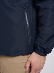 U.S. Polo Assn. Blue Mens Big & Tall Hooded Windbreaker - Image 4 of 7