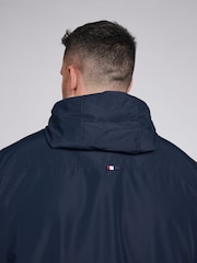 U.S. Polo Assn. Blue Mens Big & Tall Hooded Windbreaker - Image 5 of 7