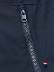 U.S. Polo Assn. Blue Mens Big & Tall Hooded Windbreaker - Image 6 of 7