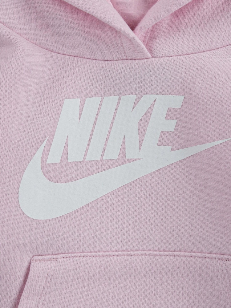 Nike Pink Infant Club Fleece Tracksuit - Image 4 of 4