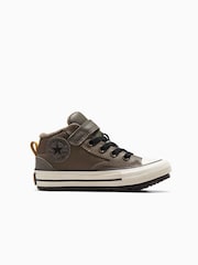 Converse Grey Junior Chuck Taylor Leather Malden Street Boots - Image 1 of 8