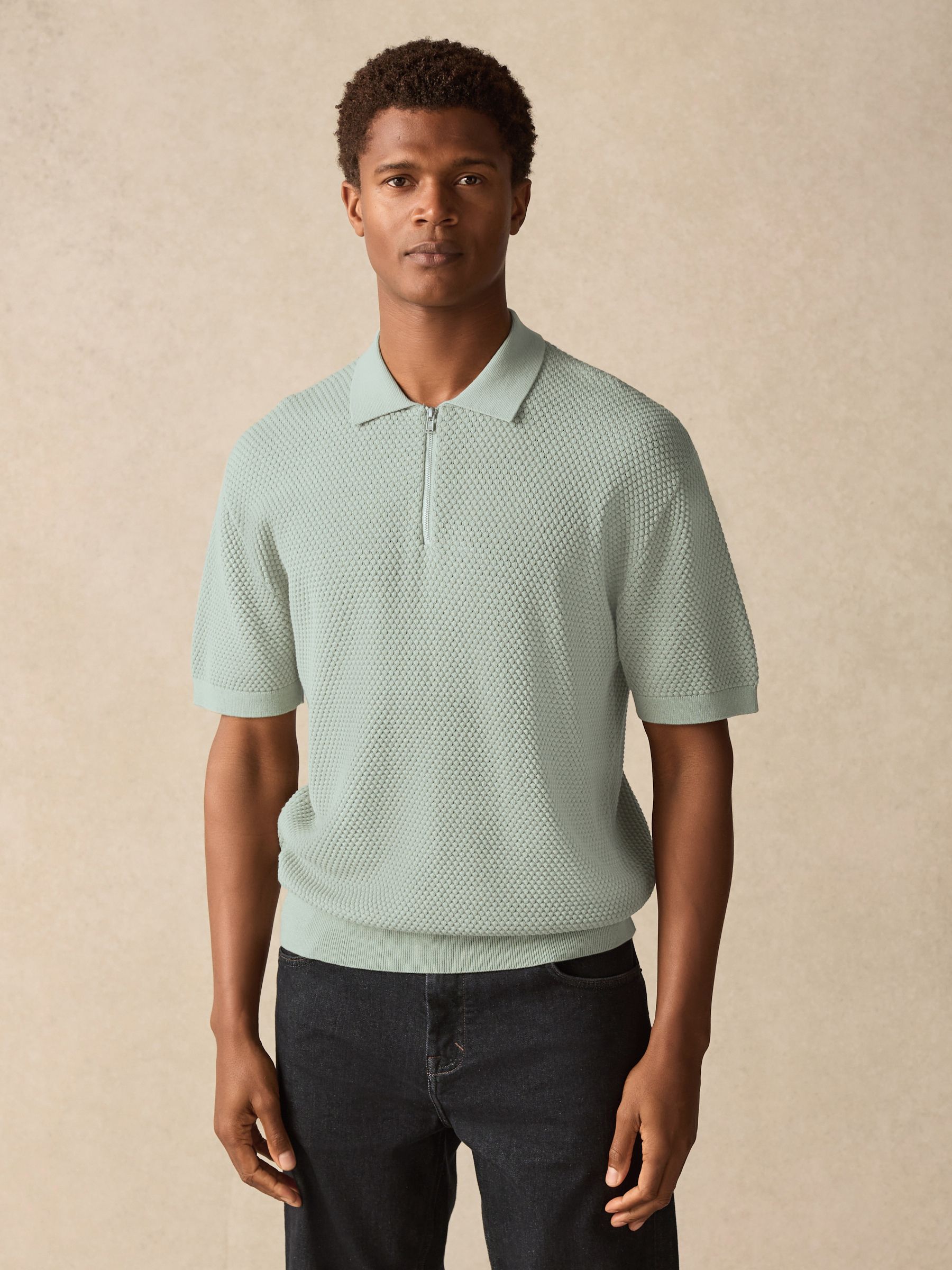 Buy Light Green Regular Fit 100% Cotton Textured Short