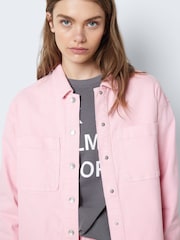 NOISY MAY Pink Oversized Denim Shacket - Image 4 of 7