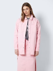 NOISY MAY Pink Oversized Denim Shacket - Image 5 of 7