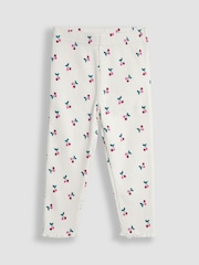 Cream češnja - JoJo Maman Bébé Rib Frill Leggings 2 Pack - Slika 2 iz 7