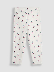 Cream češnja - JoJo Maman Bébé Rib Frill Leggings 2 Pack - Slika 3 iz 7