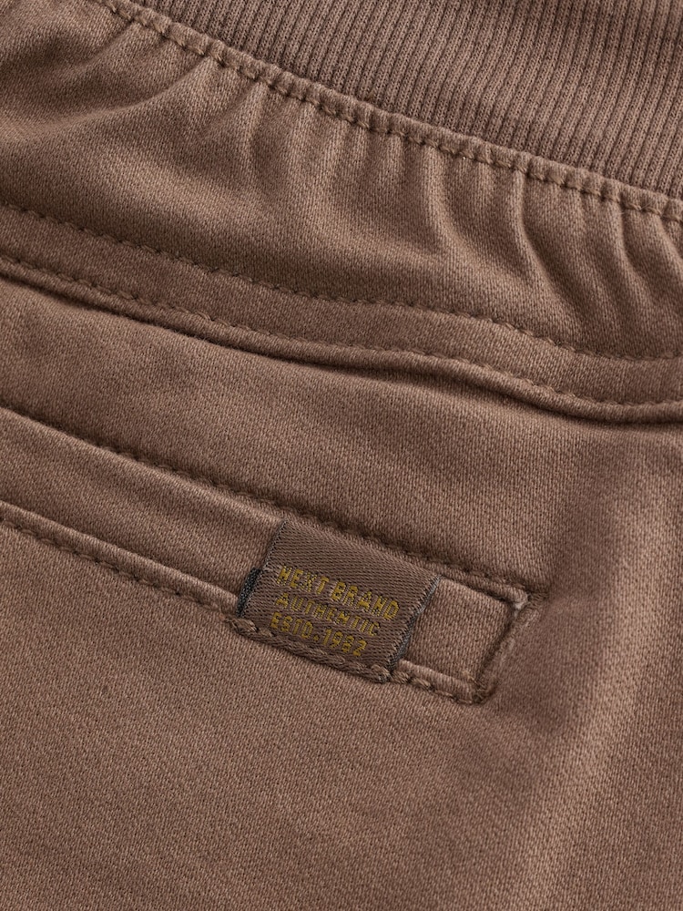 Marron fauve - Pantalon Pull-On à Taille Côtelée (3-16ans) - Image 4 of 5