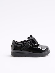 River Island Black Girls Patent Bow Mary Jane Shoes - Image 1 of 4