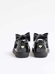 River Island Black Girls Patent Bow Mary Jane Shoes - Image 3 of 4
