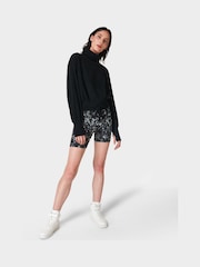 Sweaty Betty Black Melody Luxe Fleece Pullover Jumper - Image 3 of 4
