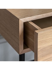 Gallery Home Natural Settat Natural 1 Drawer Bedside Table - Image 4 of 8