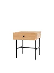 Gallery Home Natural Settat Natural 1 Drawer Bedside Table - Image 8 of 8