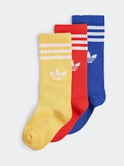 adidas Originals Multi Crew Socks 3 Pack - Image 1 of 3