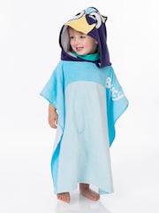 Vanilla Underground Blue Kids Bluey 100% Cotton Towel Poncho - Image 1 of 7