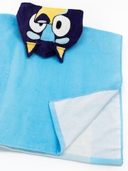 Vanilla Underground Blue Kids Bluey 100% Cotton Towel Poncho - Image 7 of 7