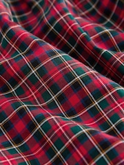 Red Tartan Long Sleeve 100% Cotton Peter Pan Collar Dress (3mths-8yrs) - Image 10 of 10