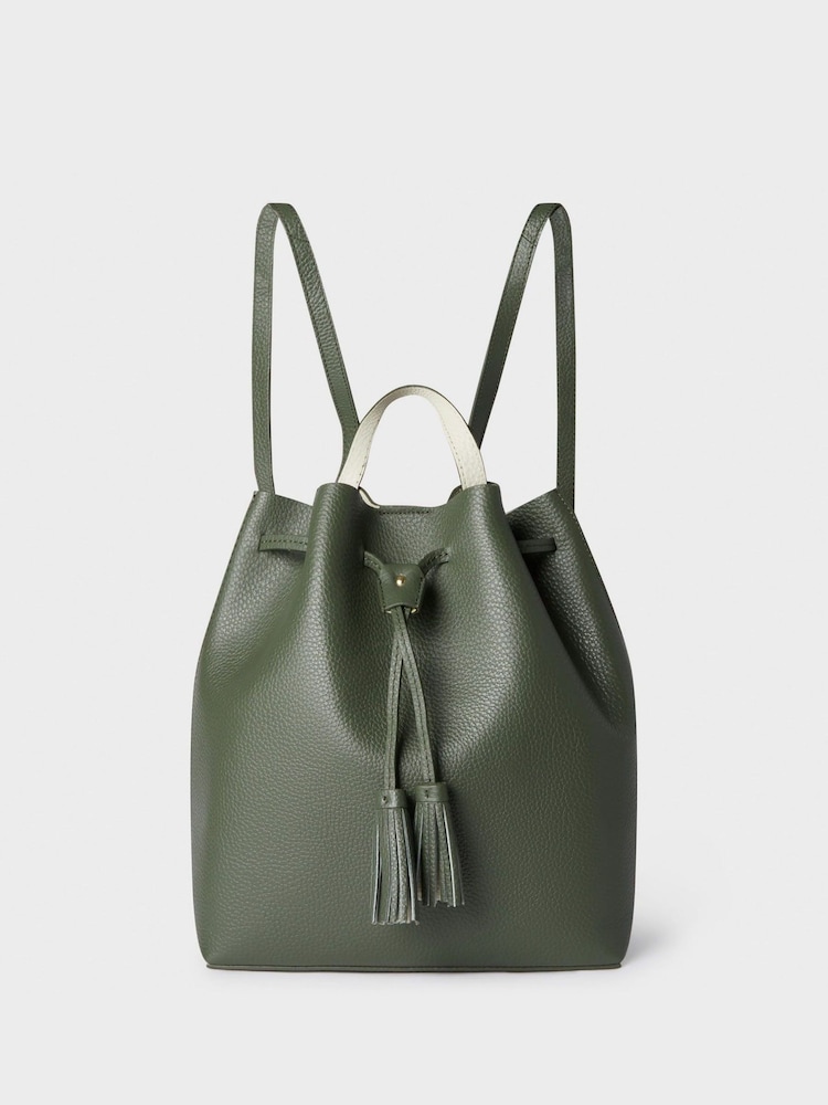 Verde - Negra de cuero The Lucia de Osprey London - Imagen 2 de 8