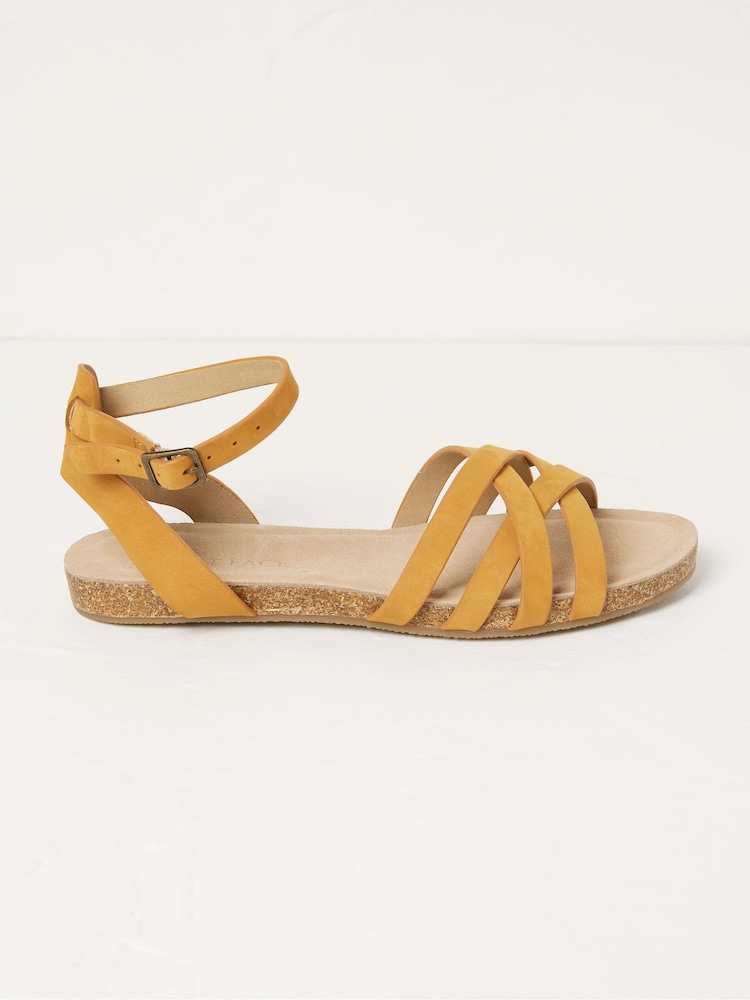 FatFace Beth Yellow Sandals - Image 1 of 3 FatFace Beth Yellow Sandals - Image 1 of 3