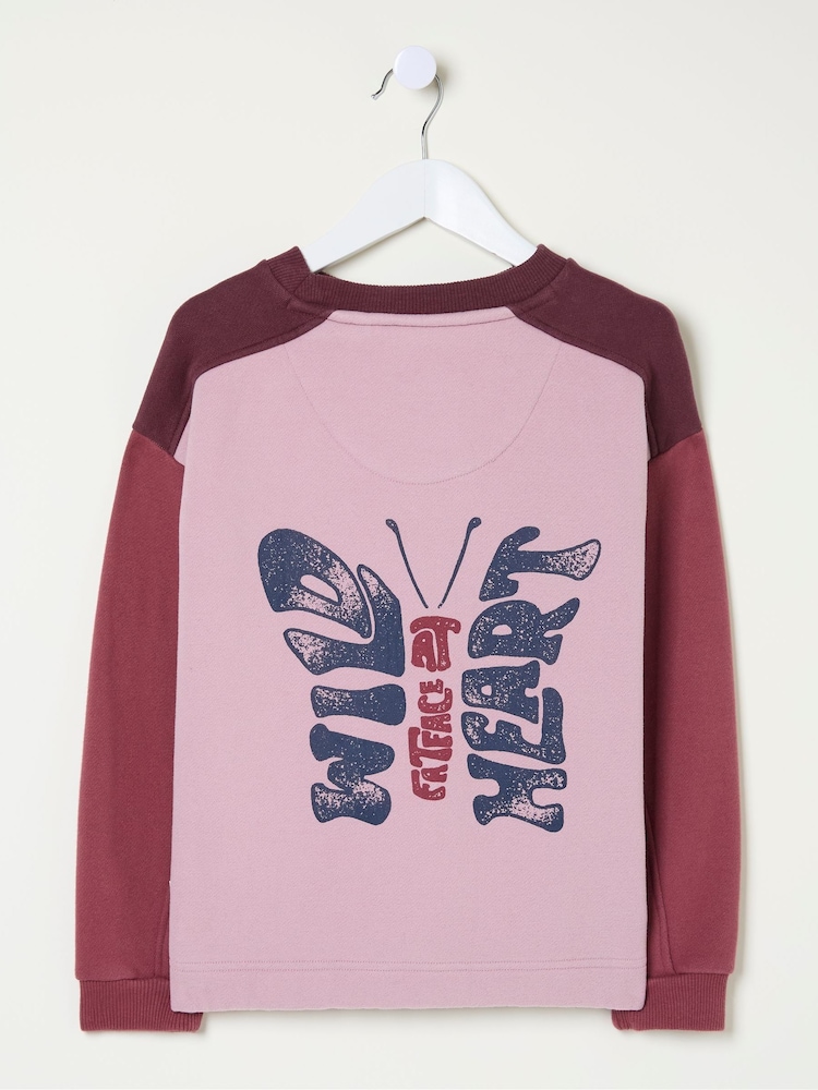 FatFace Dusky Purple Butterfly Sweatshirt - Image 7 of 7